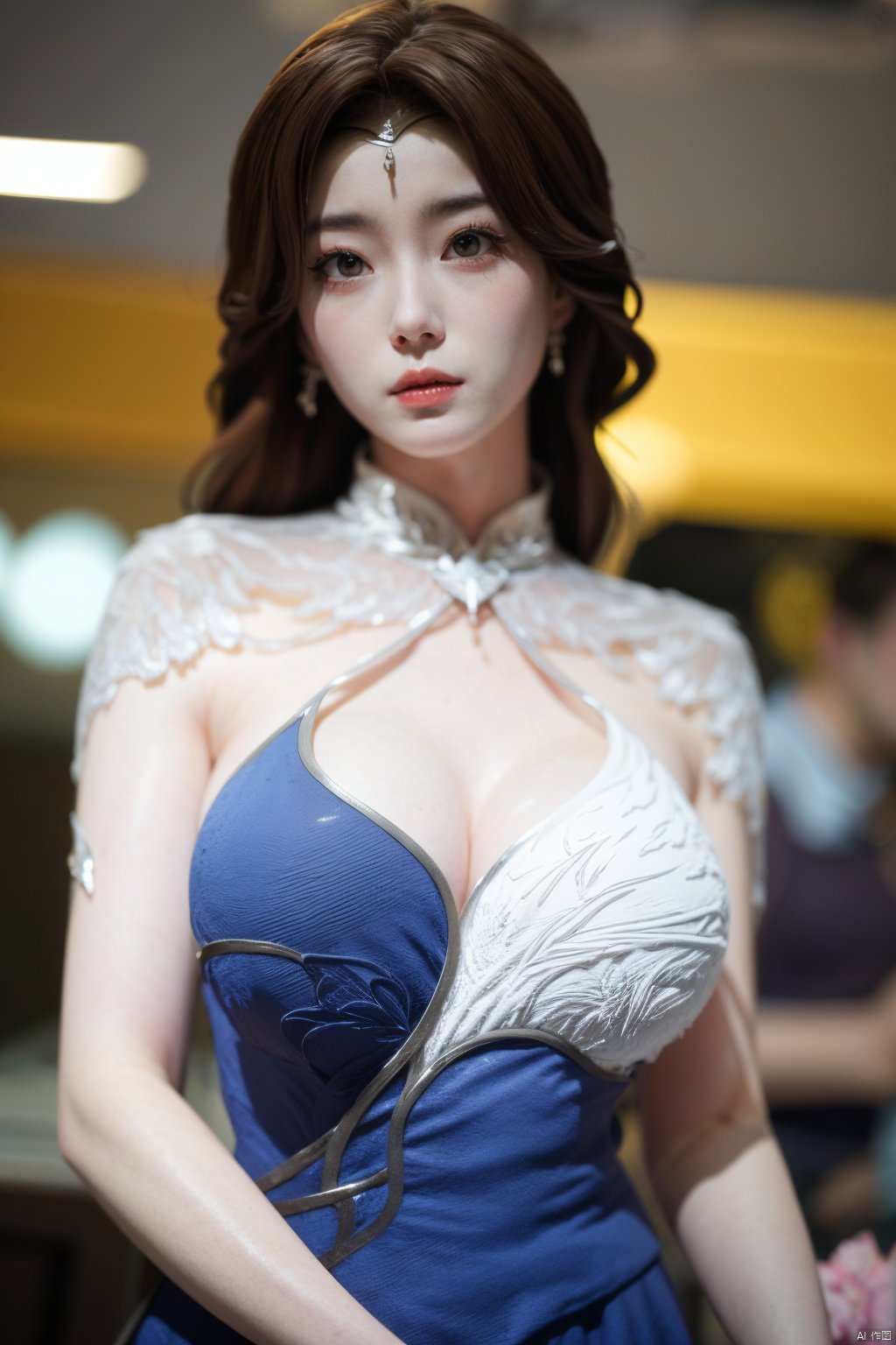 best quality,masterpiece,1girl,XyunxiPVC,(big breasts:1.19),depth of field