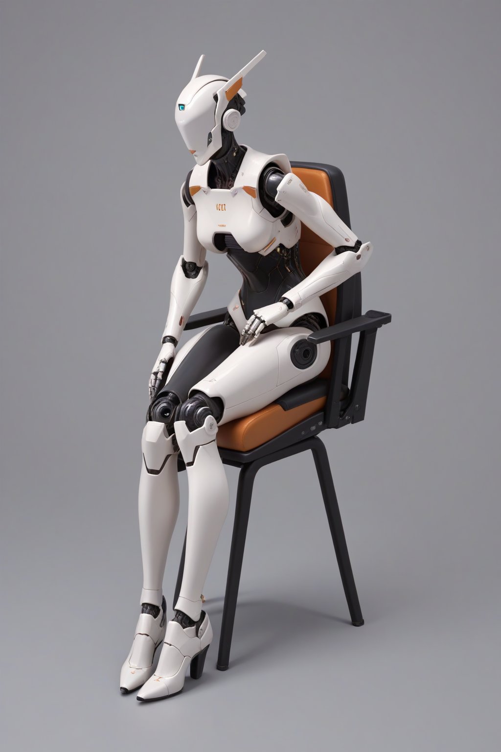 score_9, score_8_up, score_7_up, score_6_up, score_5_up, score_4_up, source_3D, 1girl, figurine, joints, robot joints, mechanical parts, mechanical legs, Sitting, Mechanical seat, large mechanical equipment background, 