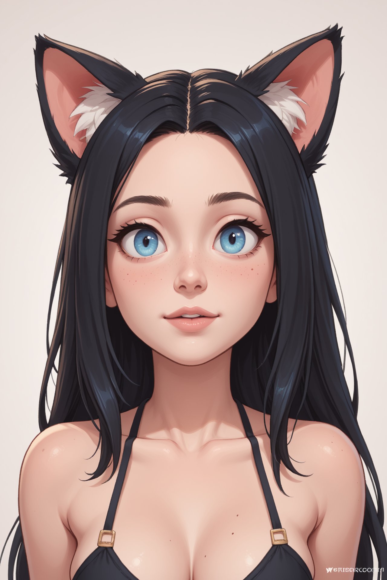  score_9, score_8_up, score_7_up, 1girl, cat girl, pale skin, detailed skin, perfect body, cute cat ear on girl, extreme detail, masterpiece ,