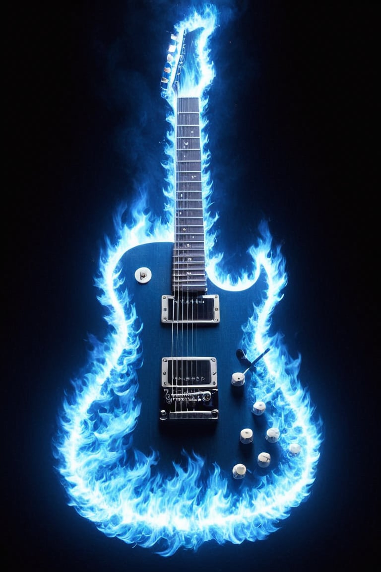 guitar,blue fire,BlFire