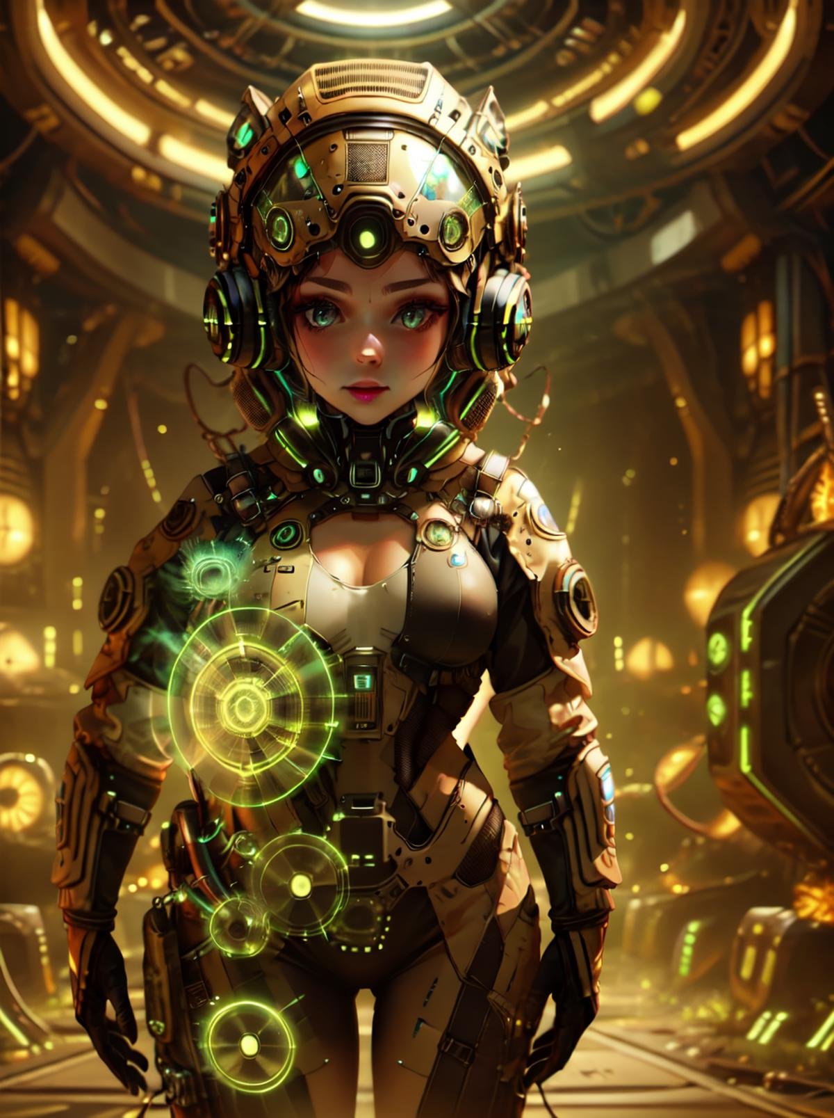 <lora:Hazard_r1:0.8>,nuclearhazard,1girl,transparent clothing,radiation,solo,scifi,futuristic