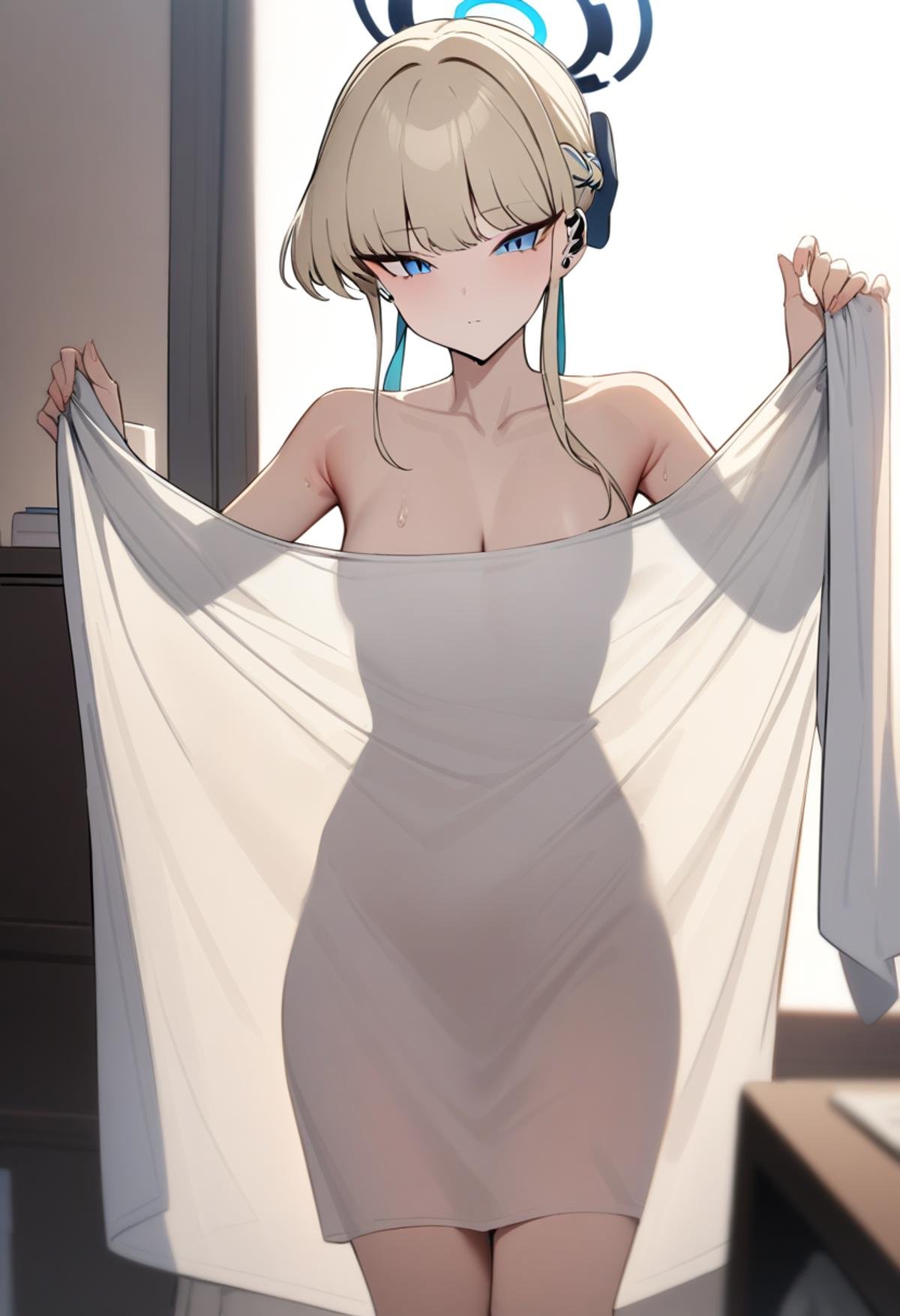 <lora:towl_see:1>,see-through_silhouette,toki \(blue archive\), blue archive,holding_towel,masterpiece,best quality,very aesthetic,absurdres,