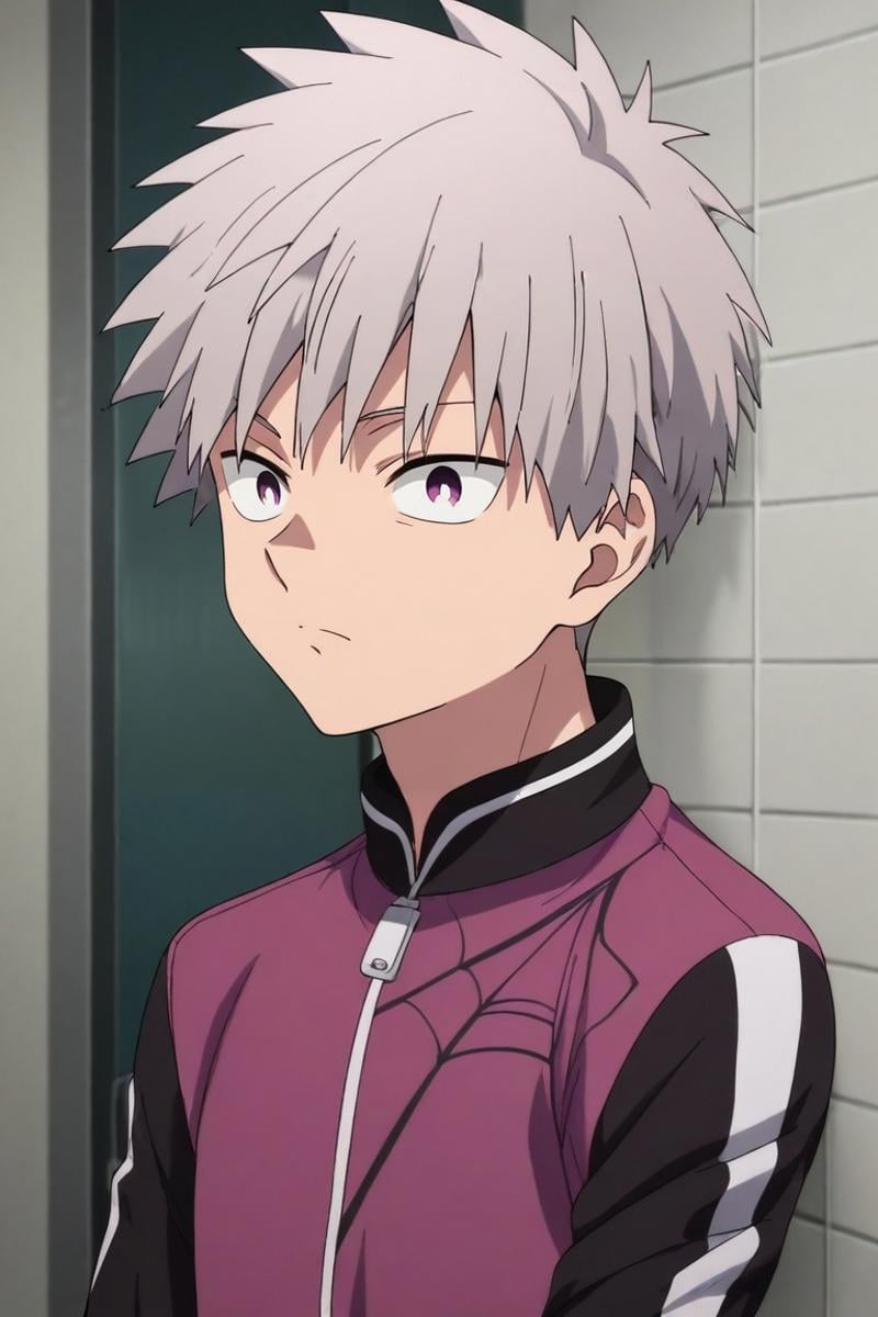 score_9, score_8_up, score_7_up, , rating_safe, , , , , 1boy, solo, male focus, <lora:shiki_tademaru_pony:0.86>, shiki_tademaru, grey hair, purple eyes, short hair, , luau costume, <lora:sdxl_lightning_8step_lora:1>