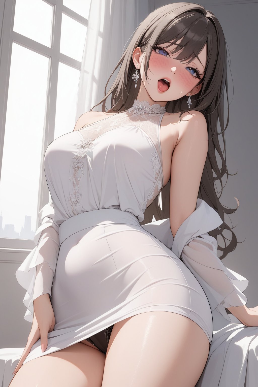  1girl ,  ( elegant clean outfit   : 1.0) ,   
( masterpiece , ultra Detailed     ), 
ahegao 