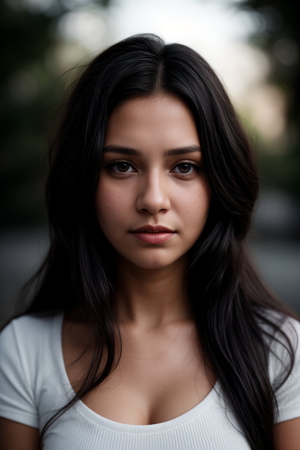 Girl, white dress, teenage, lovely face, night_sky:1, long_hair, juicy lip, moonlight on hair,Extremely Realistic, outside , 

cinematic angle, (cinematic shadows, bokeh, depth of field:1.3) , (High detail RAW Photo), (extremely detailed skin, photorealistic, heavy shadow, dramatic and cinematic lighting, key light, fill light), sharp focus, cinematic, imperfect skin, fabrics, textures, detailed face, detailed skin, detailed fingers, NaturalHand2-3500, analog film photo Deep photo,depth of field,ferrania p30 film,shadows, perfect face and body, dimly lit, nervous, harsh camera flash, faded film, desaturated, 35mm photo, In stunning HDR and UHD, this unreal engine creation pops with gorgeous light and shadow.,15 years old girl 