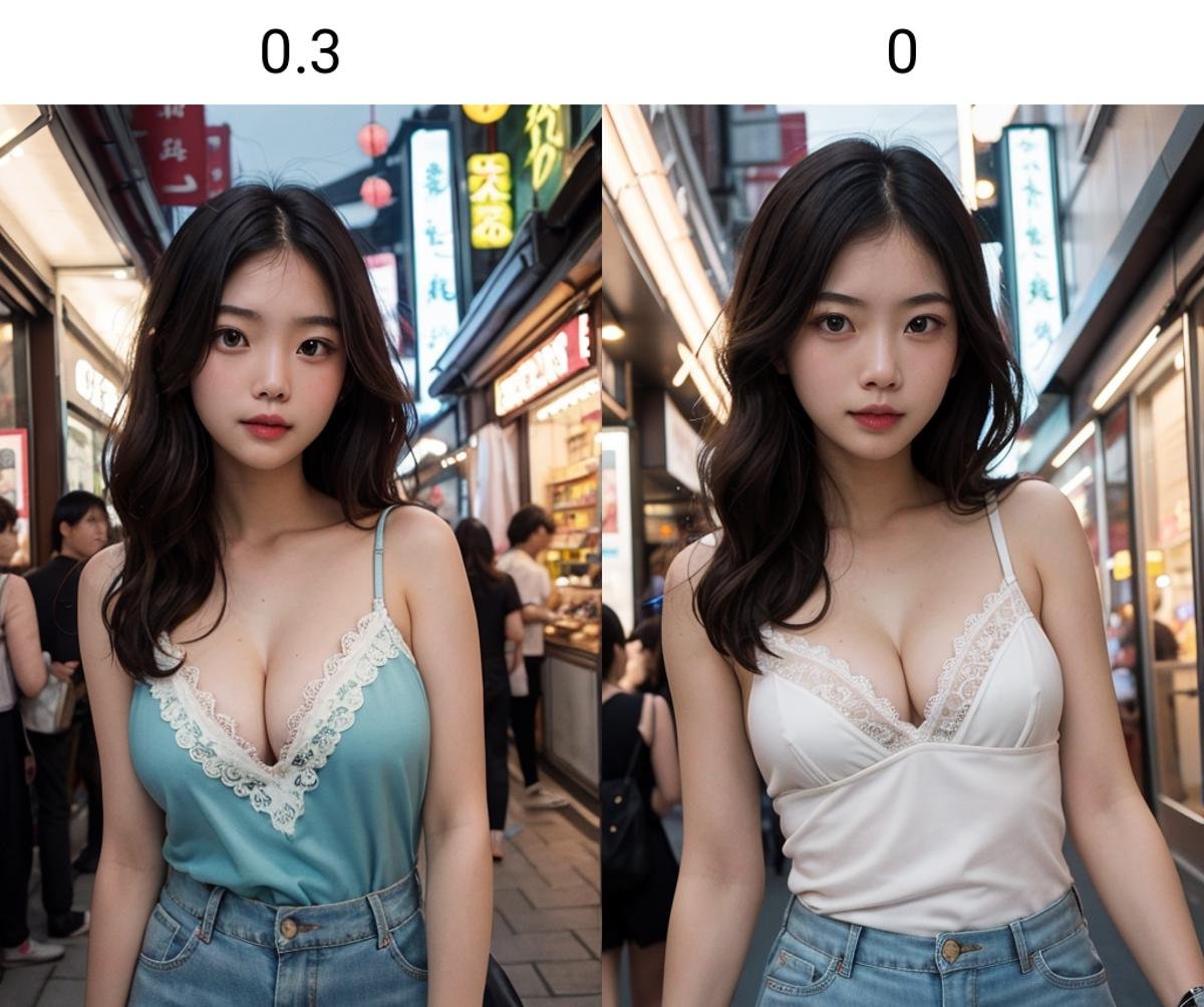 (((masterpiece))), (((best quality))), 8k, highres, upper body, beautiful detailed face, 1girl, asian, cute, brown hair, wavy hair, sidelocks, wristwatch, ulzaang, cleavage, asian, cleavage, lace camisole, shorts, walking, storefront, shopping street, vandors, narrow roadside, signboard lights, crowd, <lora:cuteasiangirlstyle:0.3>