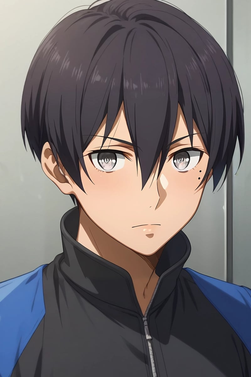 score_9, score_8_up, score_7_up, source_anime, rating_safe, intricate details, , looking at viewer, , 1boy, solo, male focus, <lora:hiroshi_yuuki_pony:0.98>, hiroshi_yuuki, black hair, grey eyes, short hair, hair between eyes, mole, mole under eye, , biker costume, <lora:sdxl_lightning_8step_lora:1>