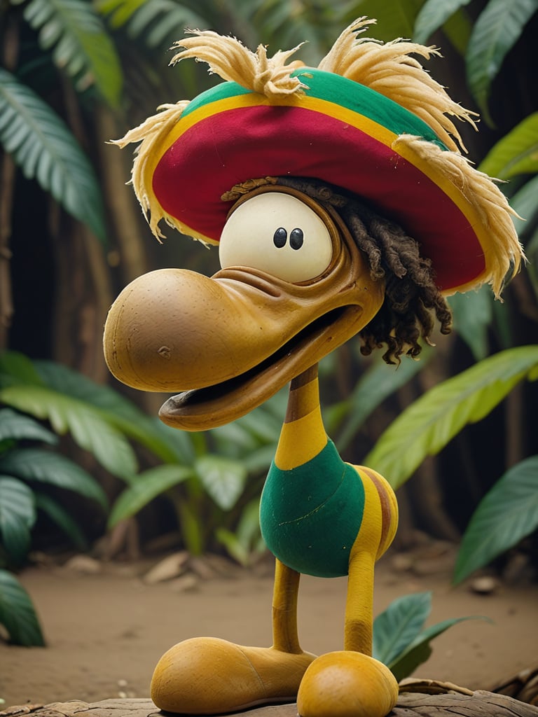 A striking vintage photo of velvet clmnt as a rastafarian in Jamaica. The scene is captured using the legendary Ferrania P30 film, resulting in a deep, nostalgic atmosphere. The eyes stands out against the dimly lit, grainy, and slightly faded backdrop. The hard shadows and harsh camera flash create a dynamic contrast, while the analog film adds a unique texture to this deep, captivating photo reminiscent of a movie still.,clemente