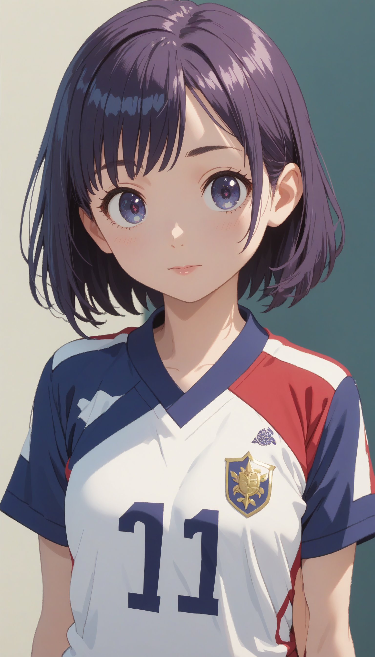 score_9, score_8_up, score_7_up, anime screencap, high res image,masterpiece,best quality,girl,cute face,clear skin,shiny hair,ultra detailed eyes,simple background,  volleyball uniform