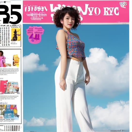 jpop cover 80s, 1girl, solo, looking at viewer, realistic, full body, standing