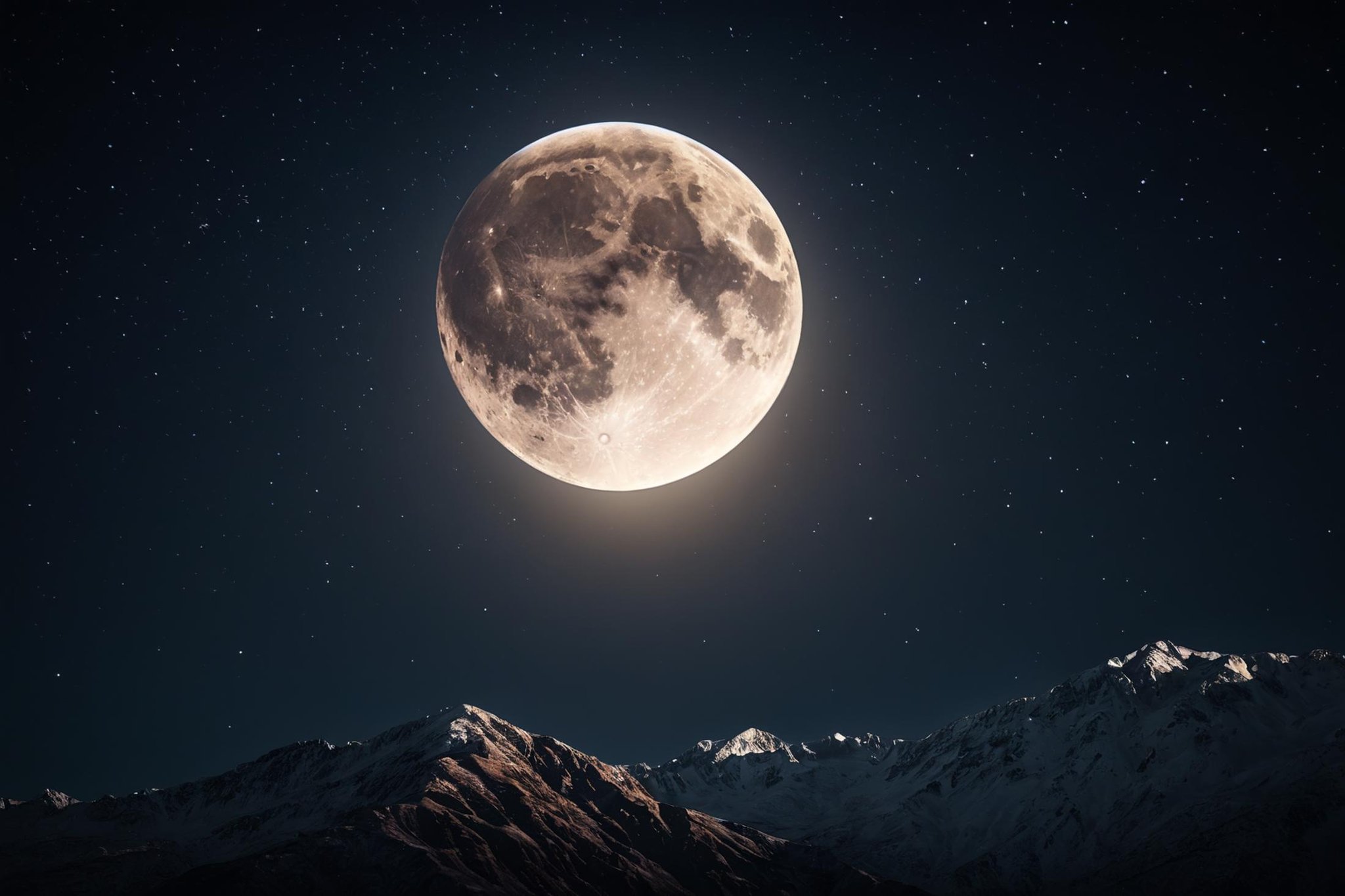 RAW photo, 16K, high contrast, movue poster, night starly sky and fullmoon, (masterpiece:1.2), (best quality:1.2), newest, ai-generated, ultra-detailed, best shadow, detailed background, high contrast, (best illumination, an extremely delicate and beautiful), ((cinematic light)), hyper detail, dramatic light, intricate details, 8k, very aesthetic, photorealistic,