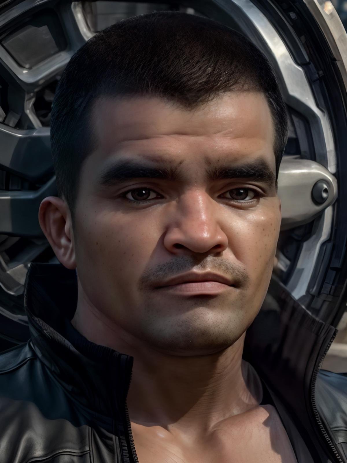 ultra realistic, unreal engine 5, anatomically correct, detailed eyes, detailed face, solo, black eyes, thick eyebrows, rungrawee, open jacket, <lora:Add More Details:0.8><lora:Rungrawee Banchamek H:1>