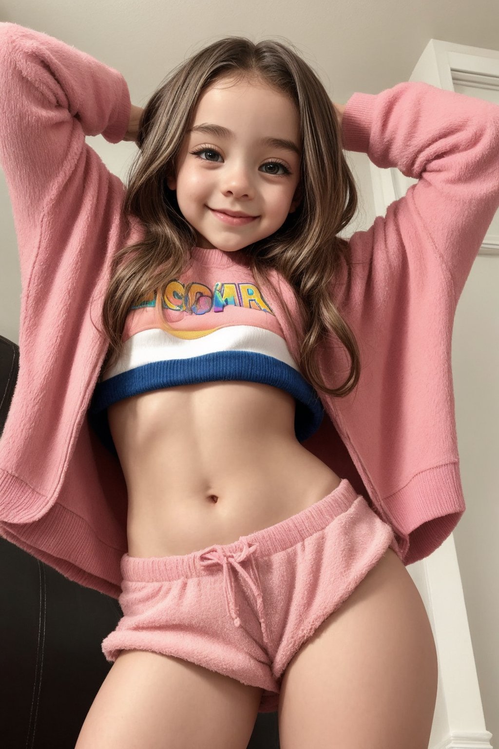 Underboob, tween girl,