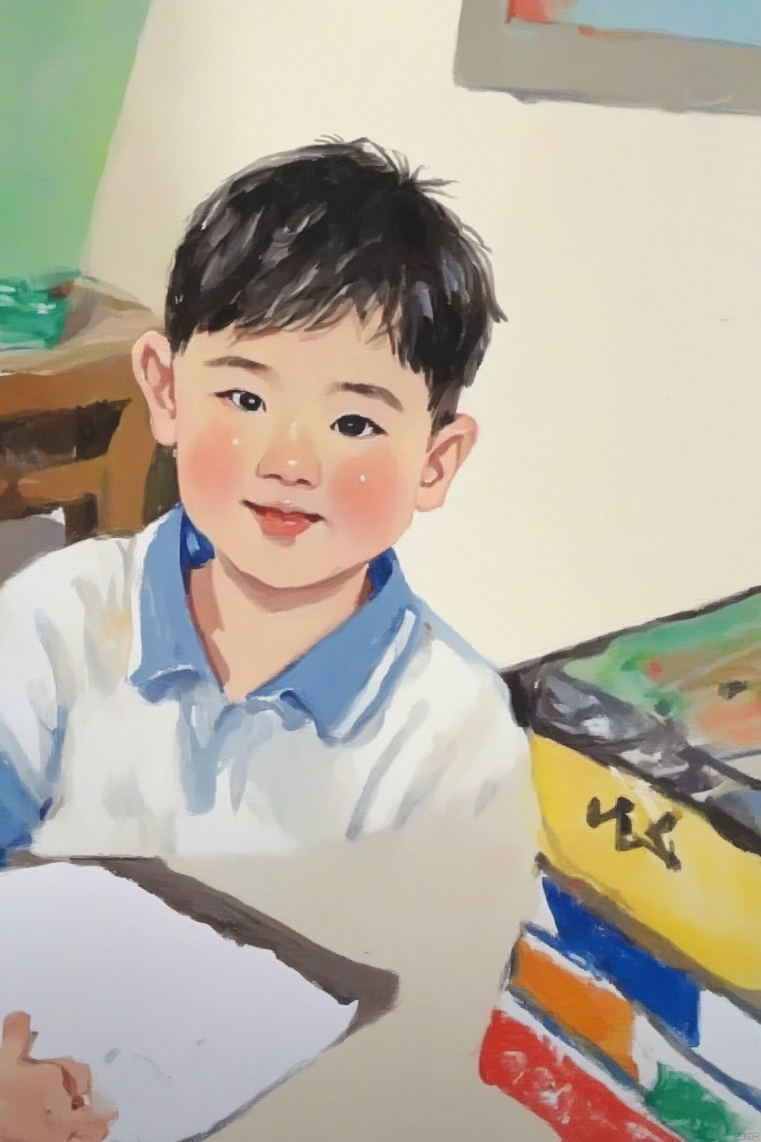 Bestquality,8k,(((masterpiece))),((bestquality)),1boy, Primary school student,zhongshijiaoyuchahua