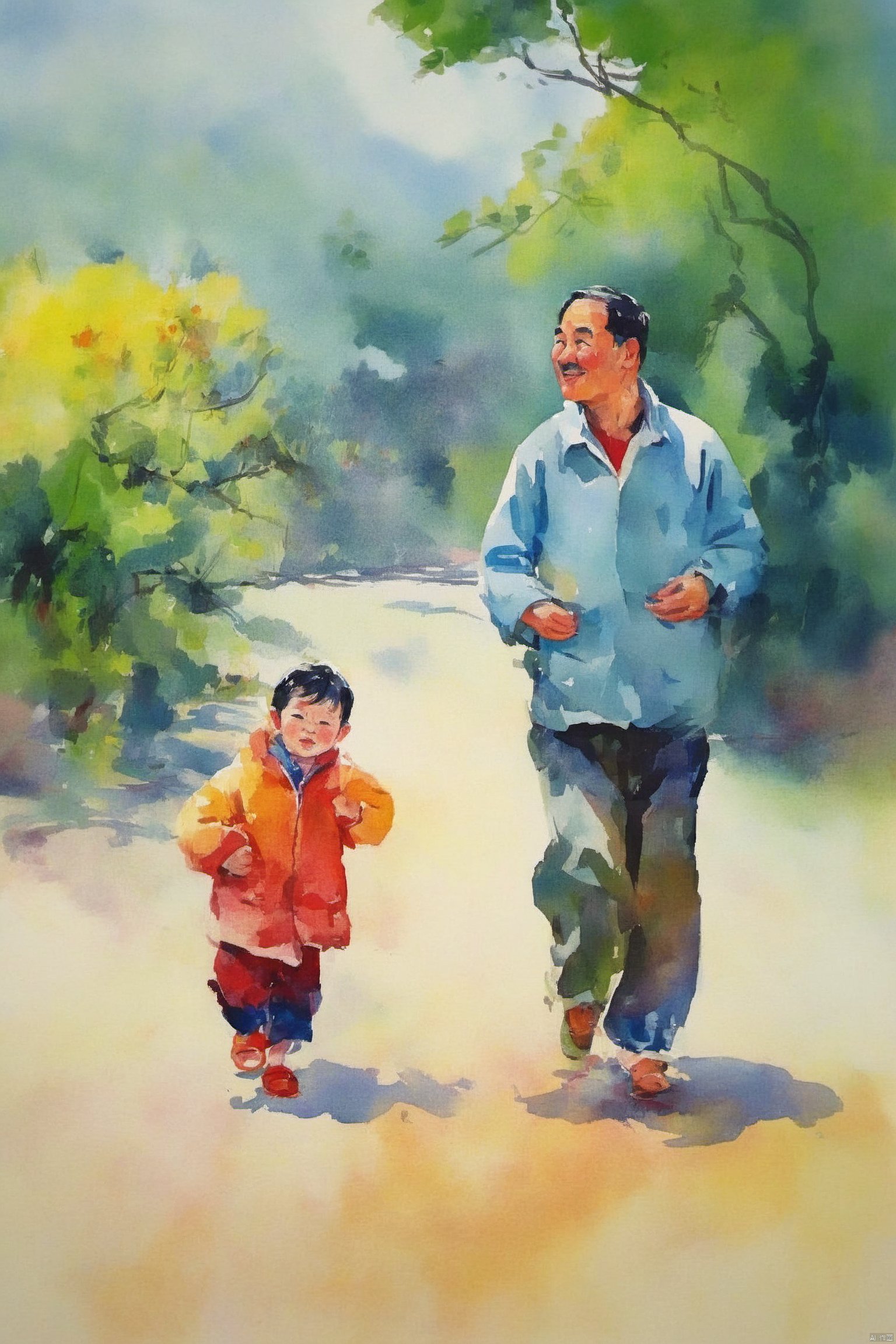 Bestquality,8k,(((masterpiece))),((bestquality)),zhongshijiaoyuchahua,A kind father