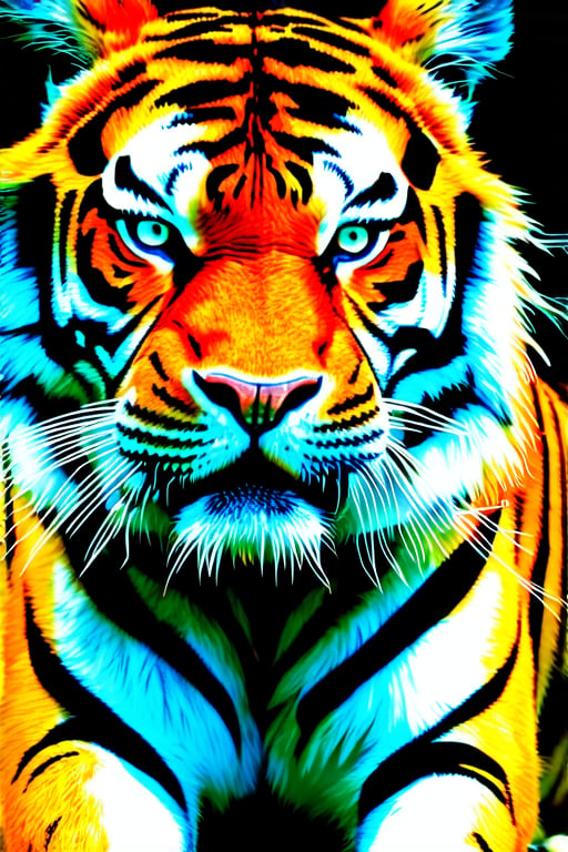 angry tiger 
