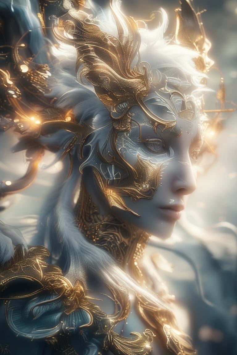 Create a high-definition, fantastical portrait