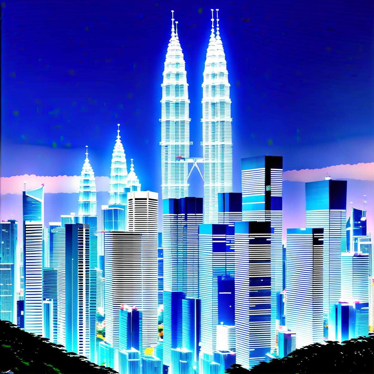 Longhouse, Petronas Twin Towers and Kuala Lumper Tower are the landmarks of Kuala Lumpur.