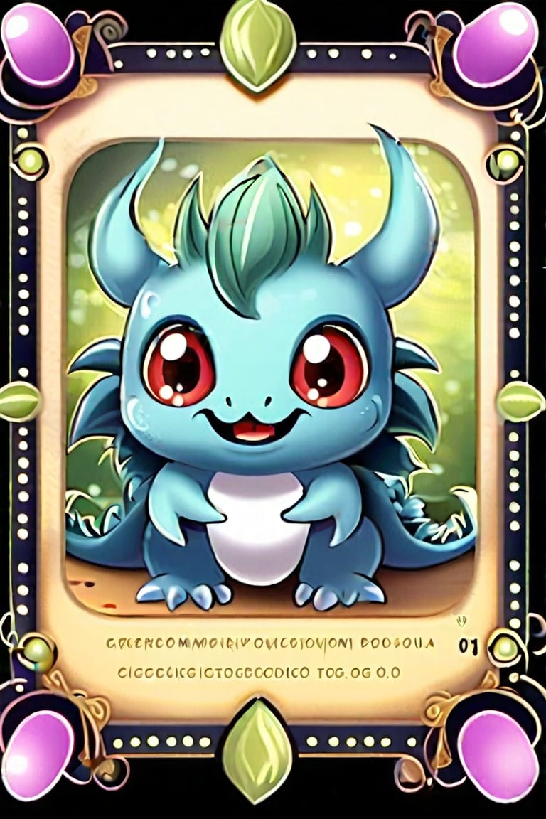 card game, monster cute, borders