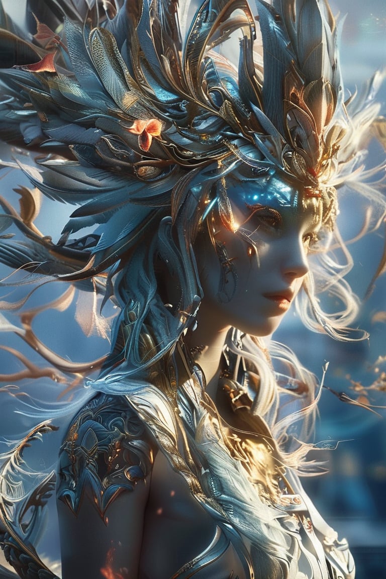 Create a high-definition, fantastical portrait