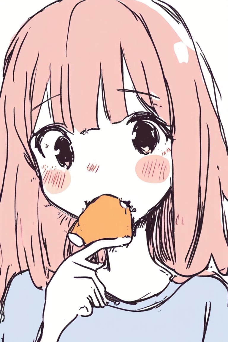 1girl, anime, eating