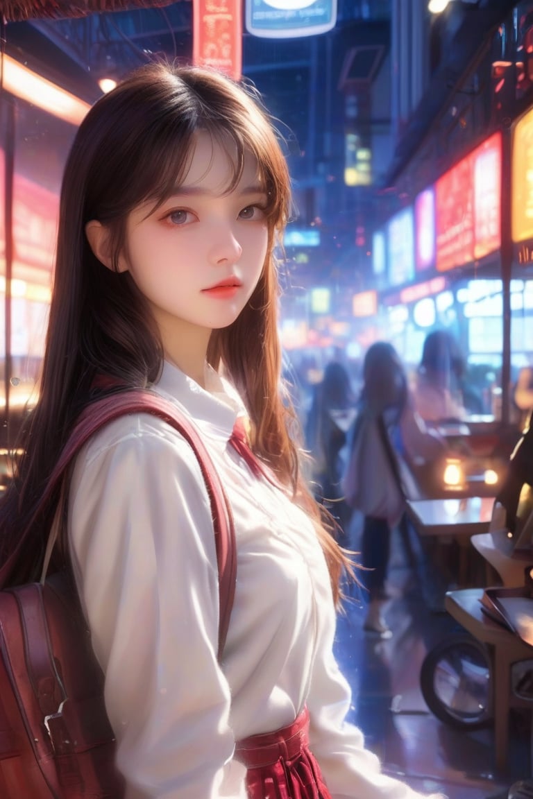 1girl, solo, looking at viewer, High quality, 8k hd, best quality, cinematic lighting, volumetric lighting,  Realistic photograph,detail quality Enhancer