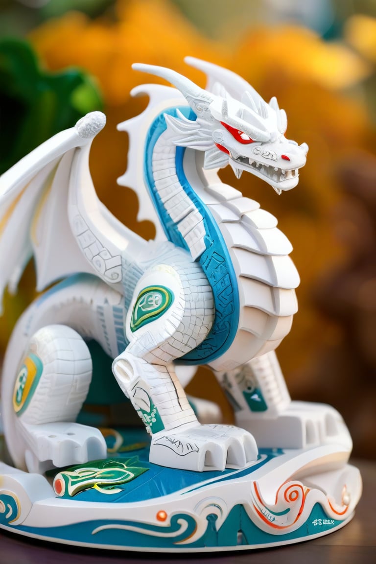 toy model, 3d white dragon, detail, 8k UHD, RAW photo
,Gao Hunter