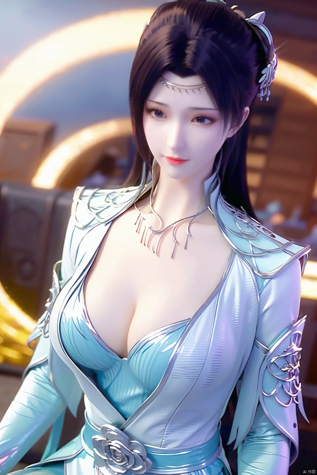 masterpiece,best quality,1girl,sitting, upper body,solo,Xyunyun,(big breasts:1.23),yuzu,ziling_xianzi,Xtianxiwei