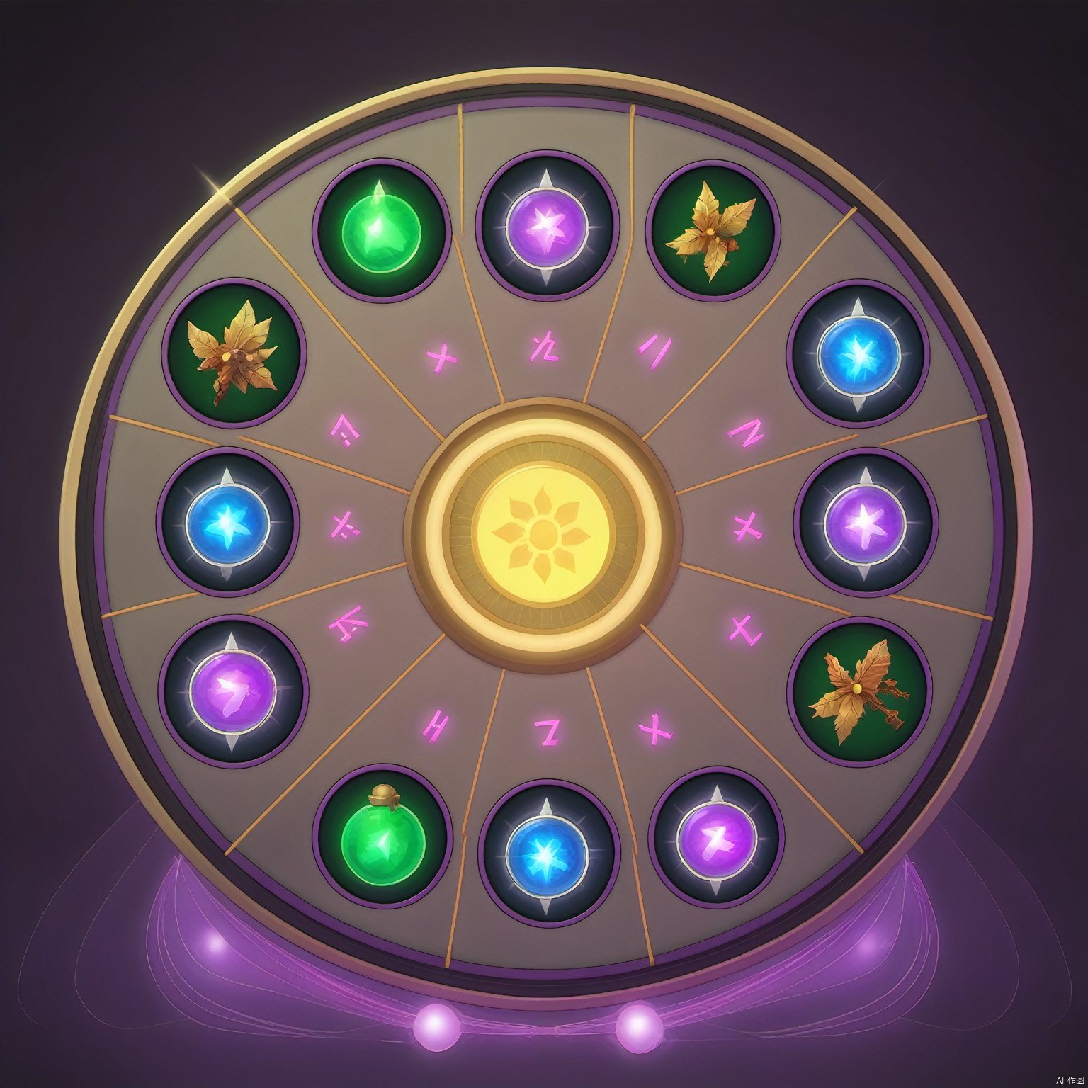 Fairy theme, magic light wheel,