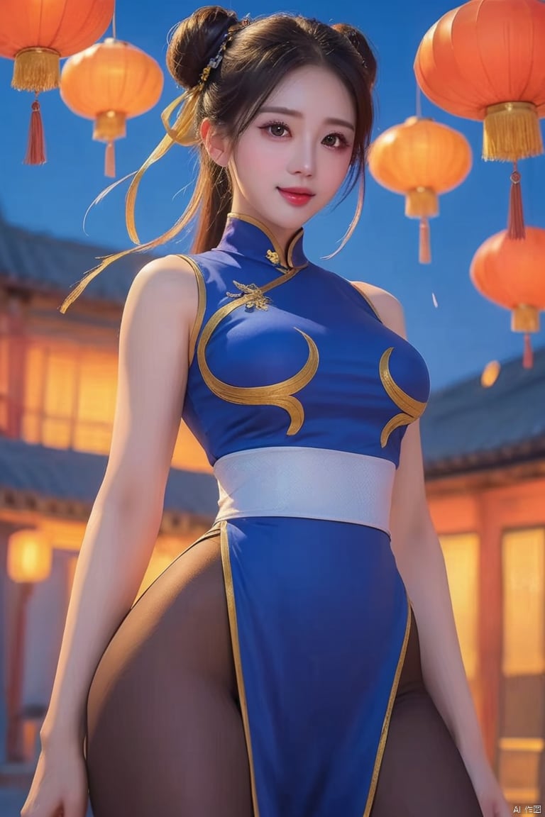 1girl,china dress,pantyhose,chun-li