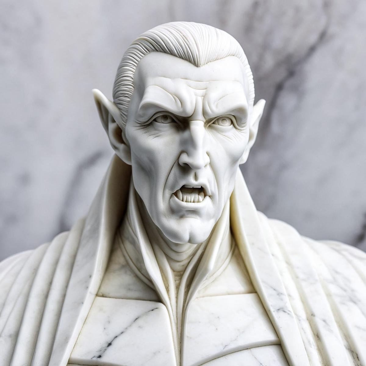 <lora:sculpture style v4:1.2>Marble sculpture of dracula white skin tone Marble sculpture style