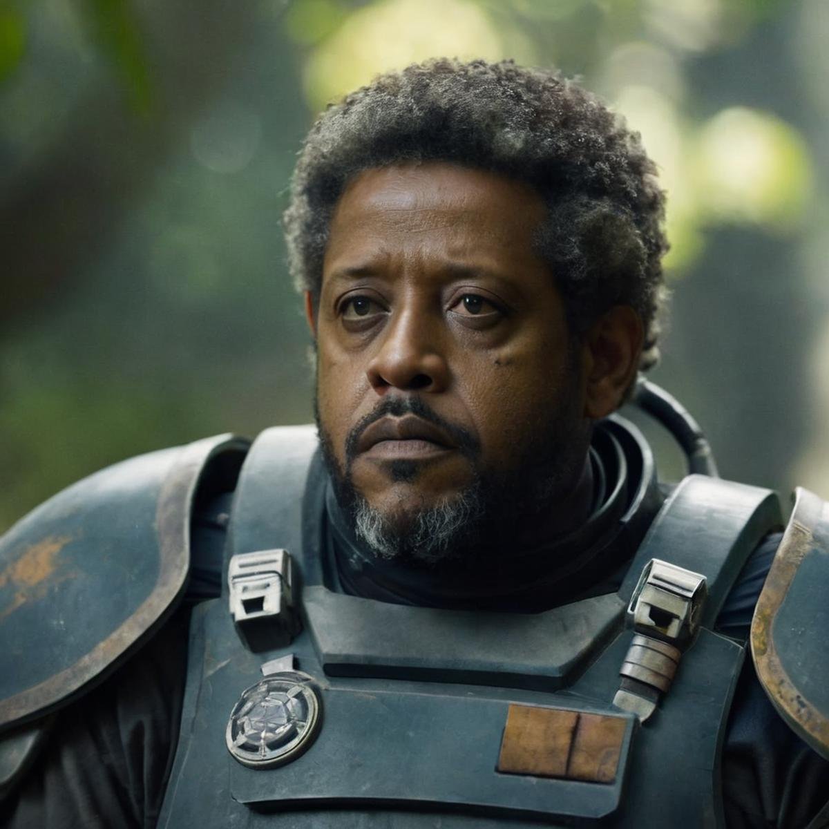 cinematic film still of  <lora:Saw Gerrera:1.2>Saw Gerrera a black man with a serious look on his face Forest Whitaker In Star Wars Universe, shallow depth of field, vignette, highly detailed, high budget, bokeh, cinemascope, moody, epic, gorgeous, film grain, grainy