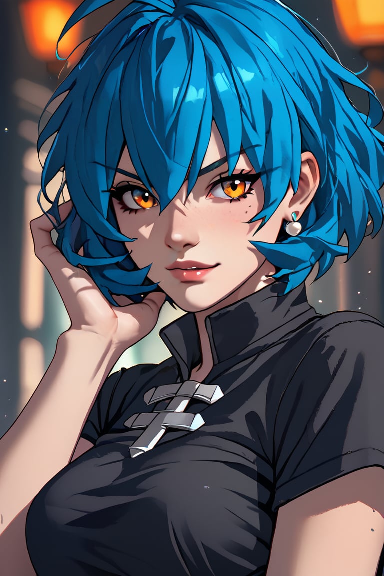 score_9, score_8_up, score_7_up,ad4_3ss3nc3, blue hair, orange eyes