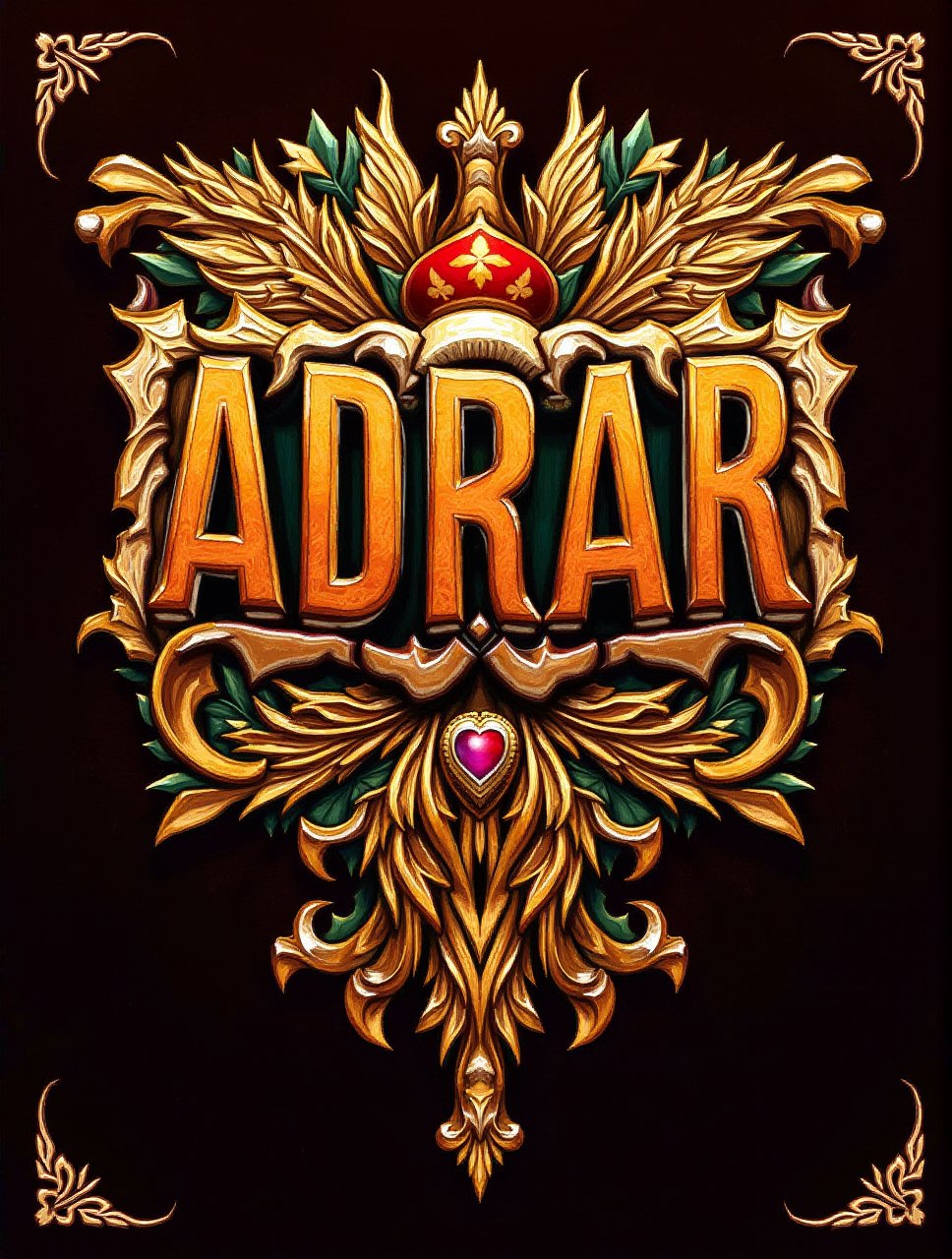 "Adrar Style" 3d text!,clear focus,  high detail, highly complex

pavsok Style