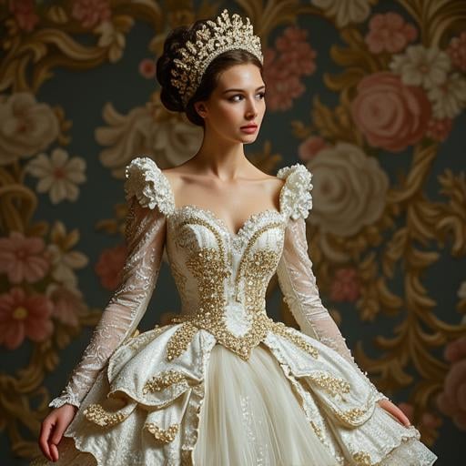 style of patten of Rococo,dress