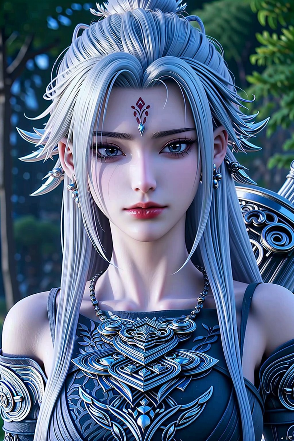  1 girl, Clear-cut hair, soft hair, purple hair,Purple eyes,Glowing eyes,(Beautiful face), Lich King, undead swordsman, wearing armor decorated with skulls, burning blue flames all over her body, golden glowing eyes, slashing the sword in her hand, violent, angry and fierce, standing behind A broken skeleton dragon,guijian,armor,Xguang, headless,tifa,edgdeathknight