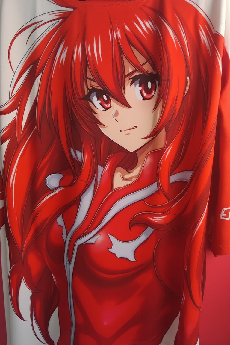 (masterpiece), best quality,waifu_shirt(erza scarlet)