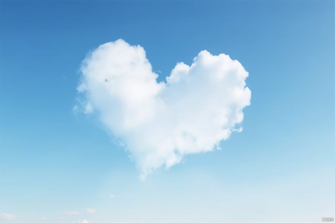 love sky
A heart-shaped white cloud floats in the center of the sky