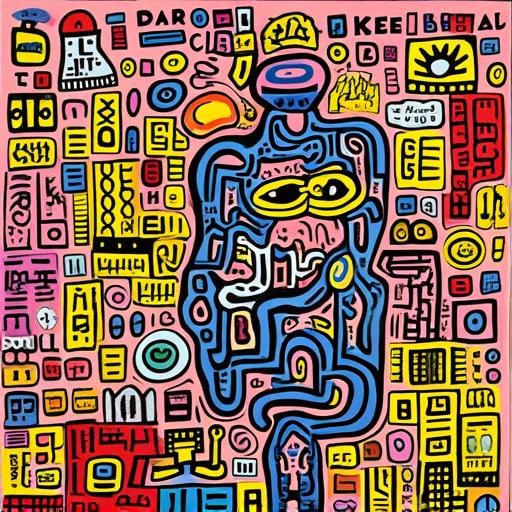 style of Keith Haring