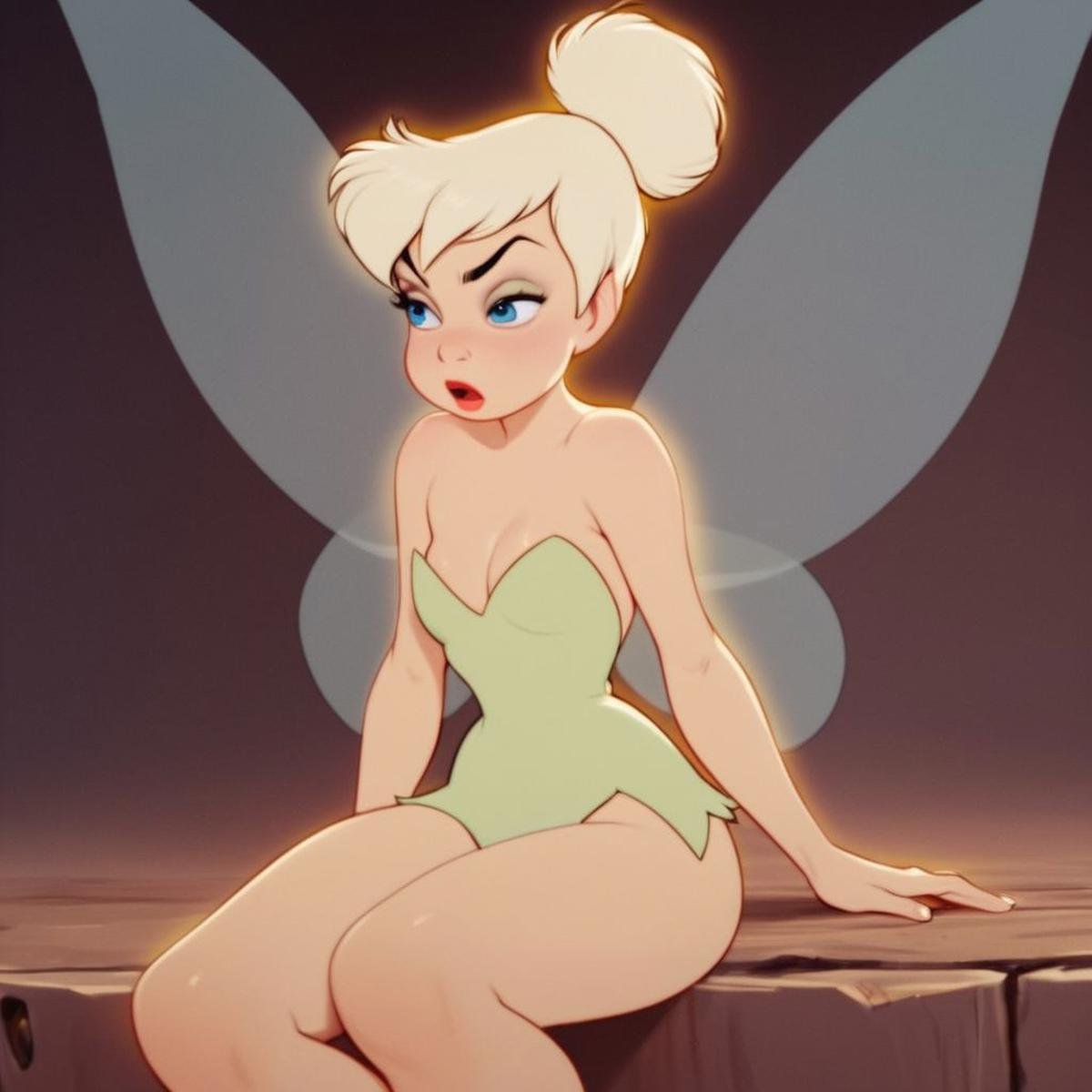 score_9, score_8_up, score_7_up, score_6_up, score_5_up, score_4_up, rating_explicit, 1girl, Tinkerbell, fairy, Fairy wings