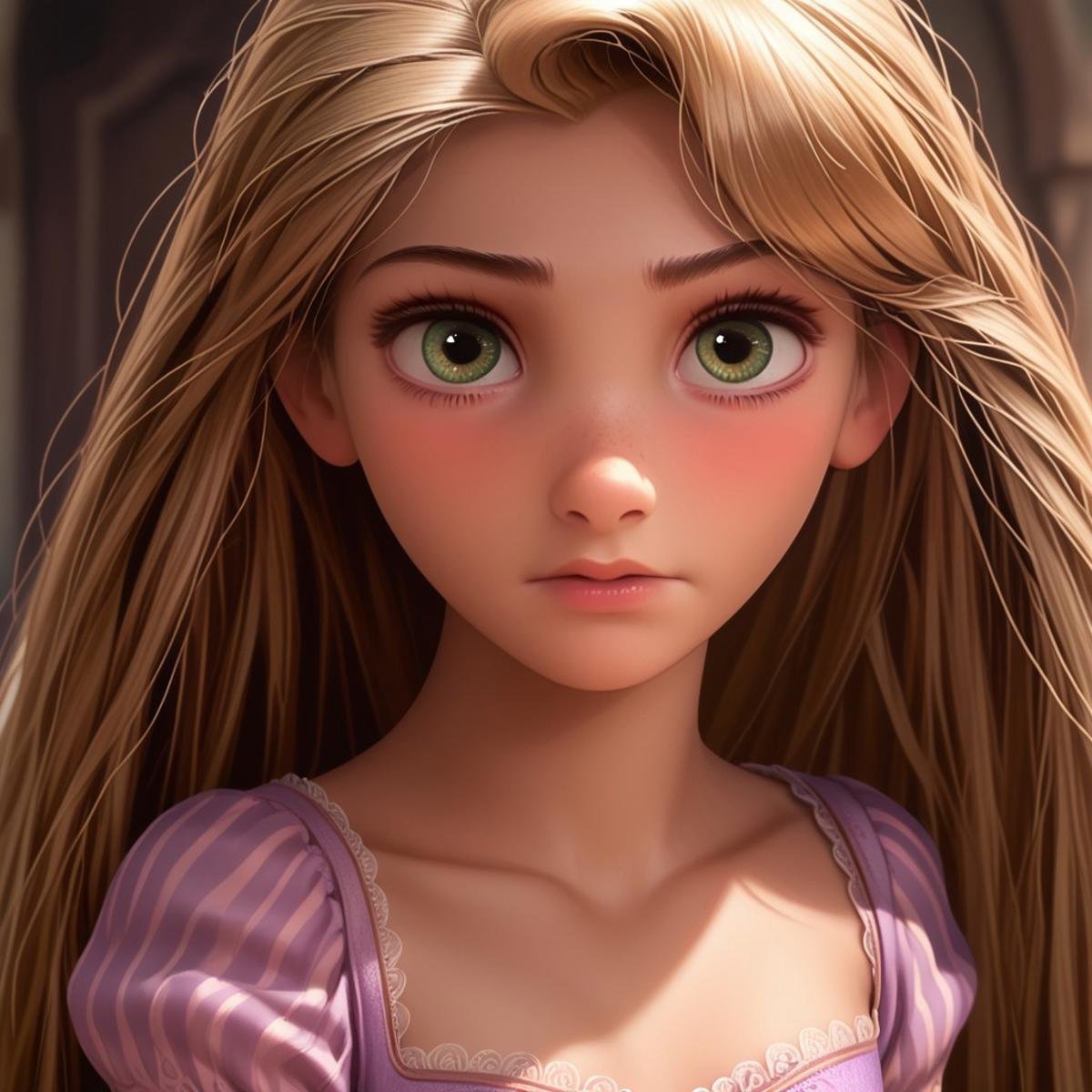 score_9, score_8, score_7, score_6, Rapunzel, 1girl, R_punzel, very long hair, portrait