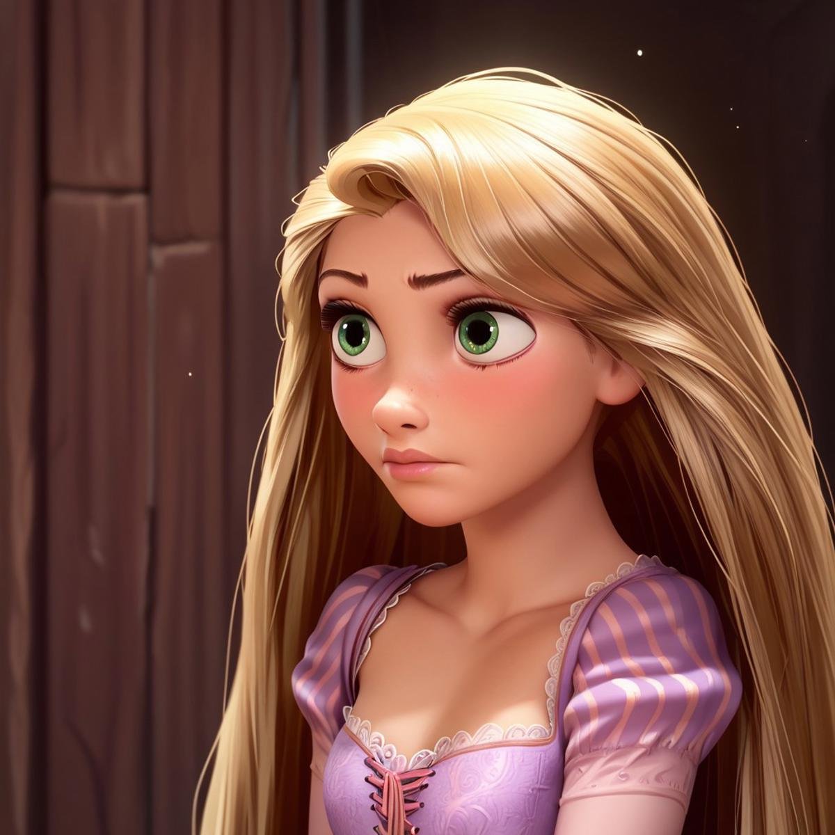 score_9, score_8, score_7, score_6, Rapunzel, 1girl, R_punzel, very long hair, portrait