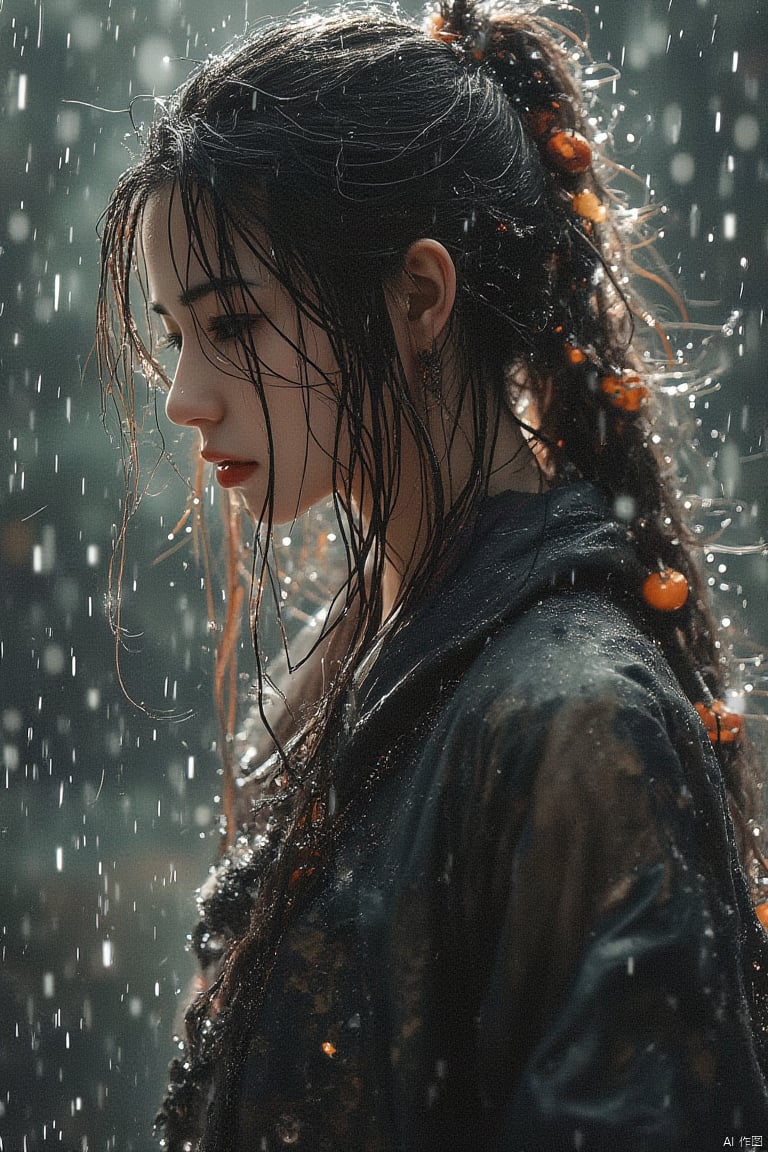 1girl in the rain,