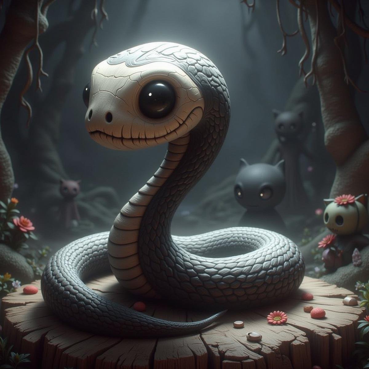 CozySpookyStyle a cute and cozy snake