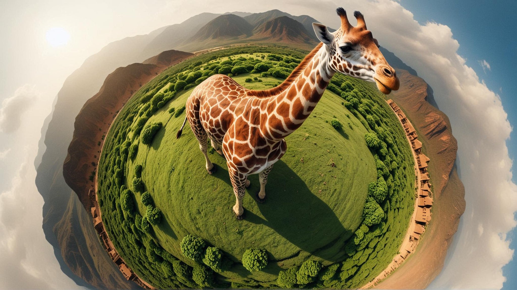 <lora:TinyPlanetSDXL:1> TinyPlanet a giraffe made of turtle