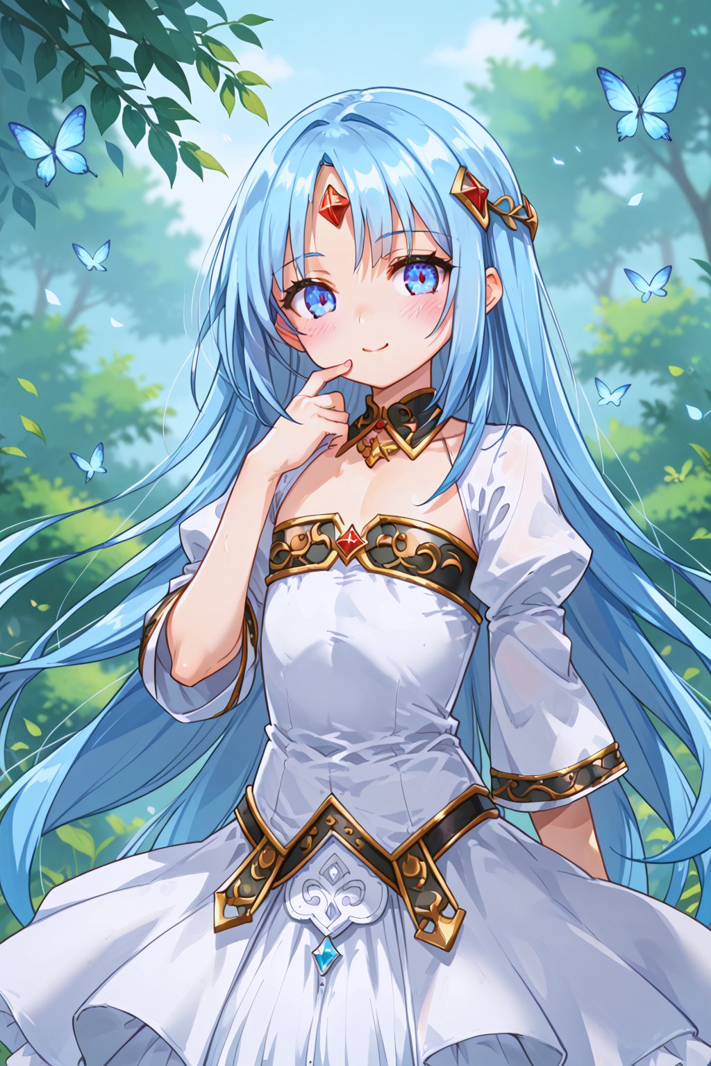 score_9, score_8_up, score_7_up, score_6_up, score_5_up, score_4_up, perfect anatomy,
1girl, solo, reset_Kalar, long hair, lightblue hair, tiny body, flat chest, white dress, beautiful face, beautiful eyes, beautiful hands,loli, blushing, 
,//LoRA
anime_screencap, beautiful_female_fingers, RANCEX, reset_Kalar