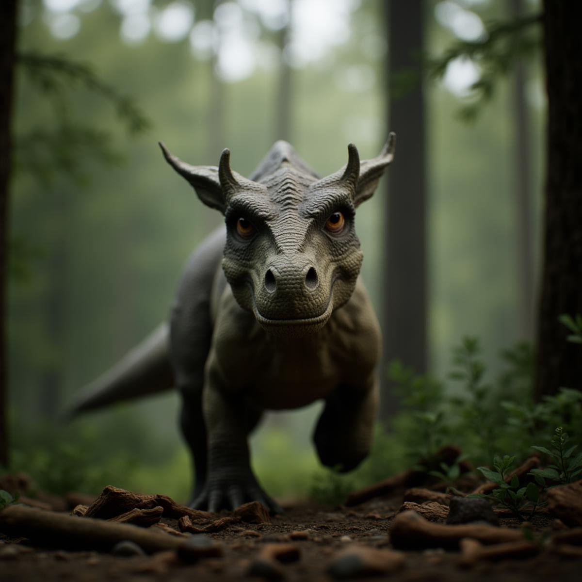 professional 3d model  <lora:Unreal Engine style v1:1>An Unreal Engine image of a dinosaur in the woods with a tree in the background,outdoors,horns,blurry,no humans,blurry background,nature,forest,realistic , realistic, realism, photorealism, hyperrealism, hyperrealistic, realistic, sharp, detailed, cinematography style, film light style, movie still,  professional photography, artistic, perfection, contrast, cinematic, filmic, high quality photo,  8k quality, colorful, photography style, 3D computer graphics, Blender, 3ds Max, Maya, Cinema 4D, ZBrush, AutoCAD, LightWave 3D, Adobe Dimension, virtual reality, 3d, different people, different characters, different models, detailed eyes, detailed nose, detailed ears, detailed environment, detailed body, detailed face, detailed nipples, detailed breasts, detailed feet, detailed hands, perfect, perfection, epic, awesome, Interactive, Cybernetics, different lighting, light, Video games, Film and television, Unreal, real-time 3D,  Epic Games style, Unreal Engine style . octane render, highly detailed, volumetric, dramatic lighting