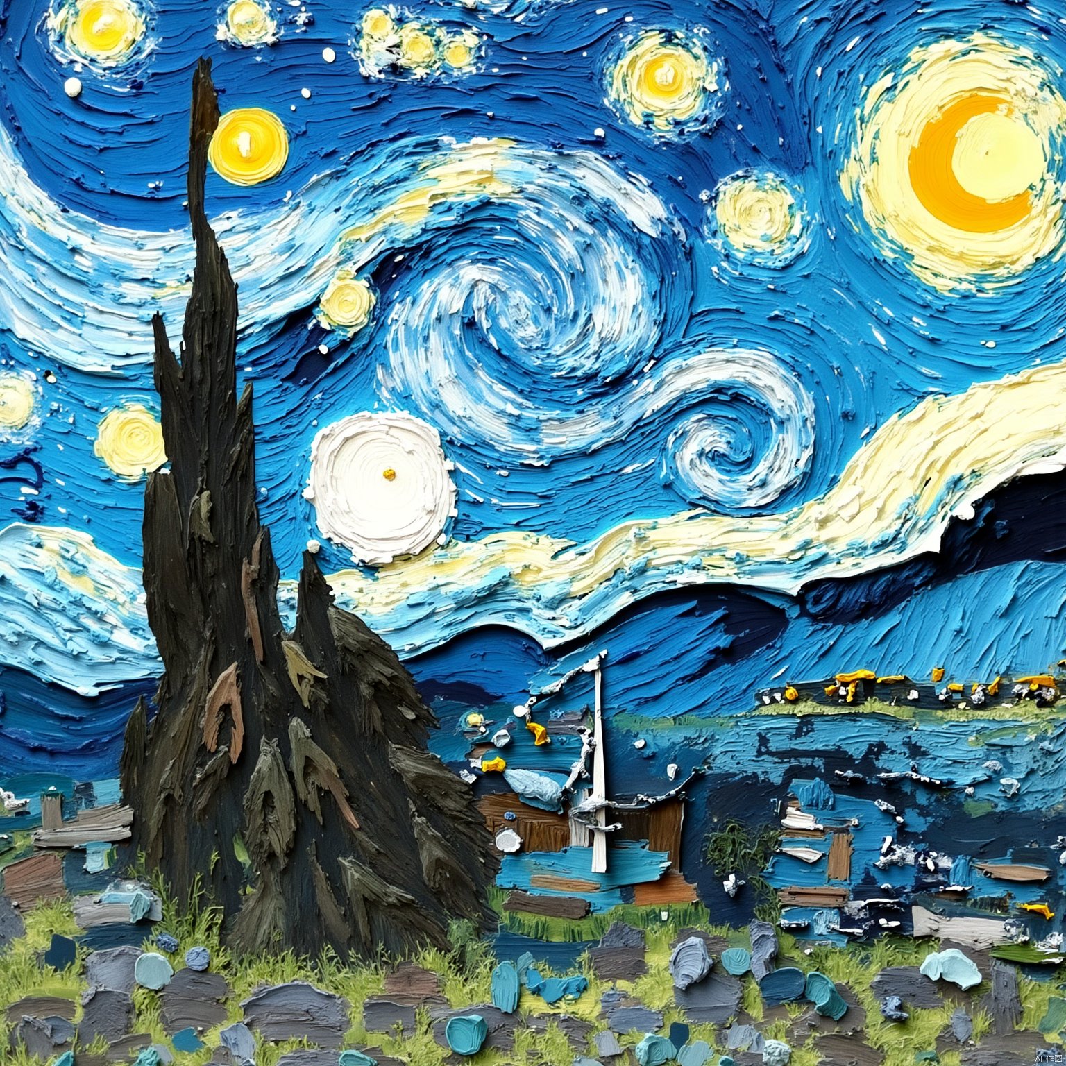 Your favorite movie poster reimagined in the style of a classic Van Gogh painting,Xsysh