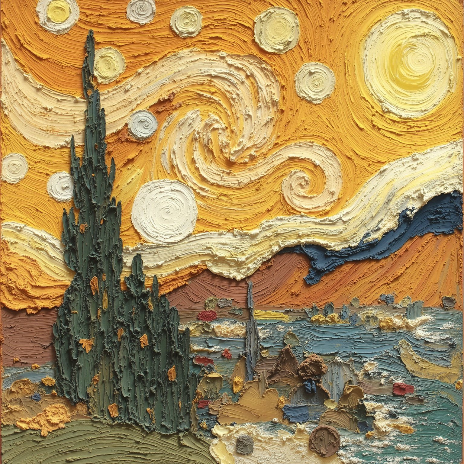 Your favorite movie poster reimagined in the style of a classic Van Gogh painting