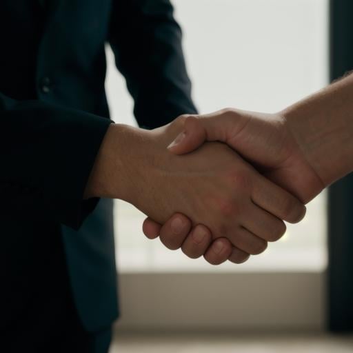 cinematic film still of  <lora:detailed style SD1.5:0.3> <lora:Hand v3 SD1.5:0.1> <lora:perfection style SD1.5:0.4>A perfect detailed photo of two men shaking hands with each other, shallow depth of field, vignette, highly detailed, high budget, bokeh, cinemascope, moody, epic, gorgeous, film grain, grainy